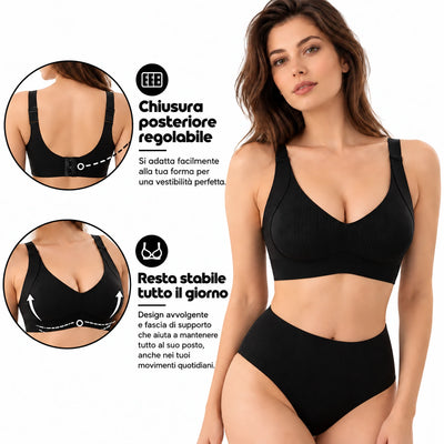Reggiseno push-up modellante senza ferretto