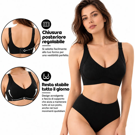 Reggiseno push-up modellante senza ferretto
